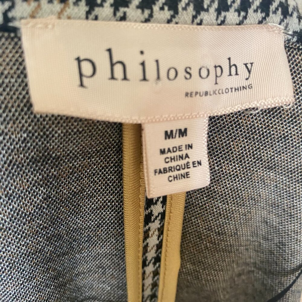 Philosophy Houndstooth Pattern Style Jacket - image 5